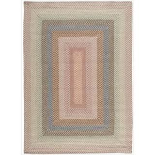 Hand Woven Craftworks Braided Coral Multicolor Rug (5' x 7') Nourison 5x8   6x9 Rugs