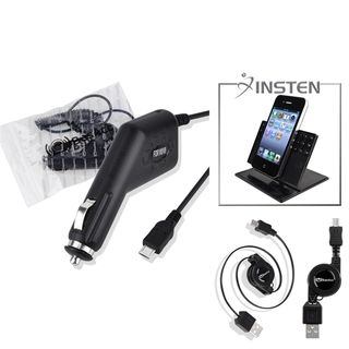 INSTEN Swivel Phone Holder/ Cable/ Charger for Motorola Droid A855 BasAcc Cases & Holders