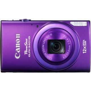 Canon PowerShot 340HS 16MP Purple Digital Camera Canon Point & Shoot Cameras