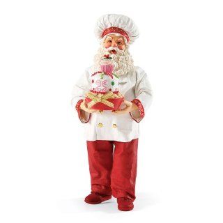 Department 56 Possible Dreams Santas Jolly Ol' Baker Santa Figurine, 11 Inch   Holiday Figurines