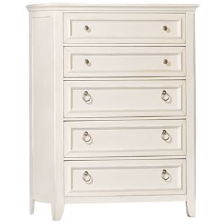 Courtney Cottage White 5 drawer Chest Dressers