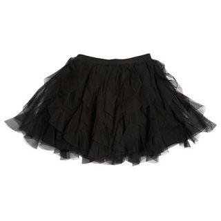 bluezoo Girls black mesh tutu skirt