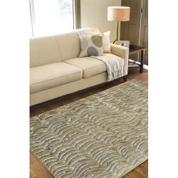 Julie Cohn Hand knotted Clermont Abstract Design Wool Rug (4' x 6') Surya 3x5   4x6 Rugs