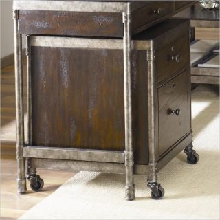 Hammary Structure Mobile File Cabinet in Distressed Brown   T3002046 00