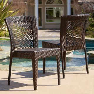 Christopher Knight Home Dusk Outdoor Wicker Chairs (Set of 2) Christopher Knight Home Dining Chairs