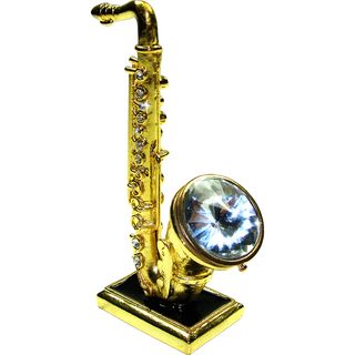 Objet d'art 'Are You Saxy' Saxophone Trinket Box Collectible Figurines