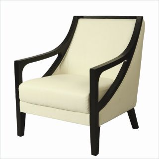 Pastel Furniture Fouquet Club Chair in Top Grain White Leather   QLFQ17154846