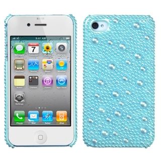 BasAcc Baby Blue/ Pearl/ Diamante Case for Apple iPhone 4S/ 4 BasAcc Cases & Holders