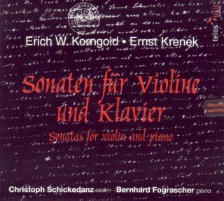 Korngold & Krenek Sonatas for Violin & Piano Music