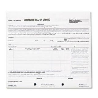 Rediform 44301   Bill of Lading Short Form, 8 1/2 x 7, Three Part Carbonless, 250 Forms  Blank Shipping Forms 