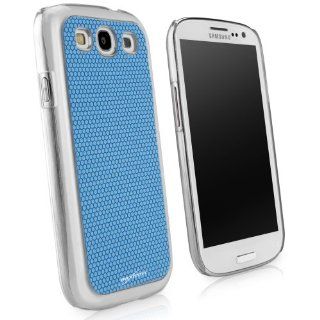 BoxWave GeckoGrip Galaxy S3 Case ***Improved Design***   Ultra Low Profile, Slim Fit Snap Shell Cover with Rubberized Pebble Texture Back Cover (Blue) Cell Phones & Accessories