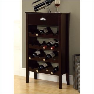Monarch Wine Rack For 16 Bottles in Cappuccino   I 3346