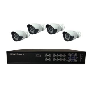 Aposonic A BR1B4 C250 4CH 960H Video/Audio Input DVR with 4x 700 TVL Cameras & 500GB Aposonic Security Systems