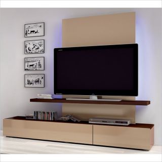 Benicarlo Maya Wall Unit TV Stand in Dark Wenge   MAYAWALLUNIT