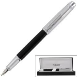 Parker IM Premium Custom Black Chrome Medium Nib Fountain Pen Fountain Pens