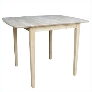 International Concepts Unfinished Square/Rectangular Counter Height Dining Table   K T36X 36S