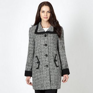 Classics Black single breasted tweed coat
