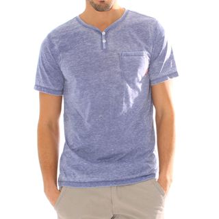 191 Unlimited Men's Slim Fit Burnout Henley Tee 191 Unlimited Casual Shirts
