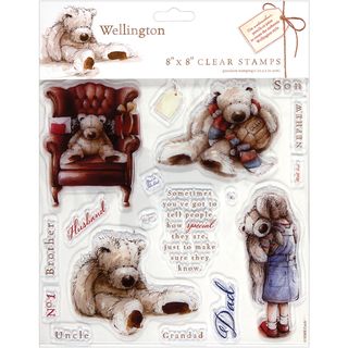 Wellington Clear Stamps 8"X8"  Clear & Cling Stamps