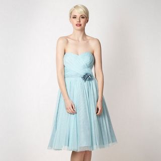 No. 1 Jenny Packham Pale blue mesh corsage prom dress
