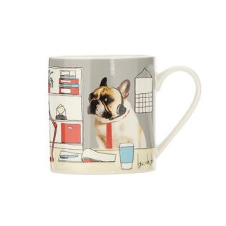 Ben de Lisi Home Designer white Office Dog mug