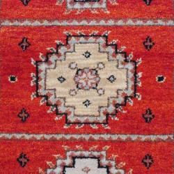 Indo Hand knotted Kazak Rust/ Ivory Wool Rug (3' x 5') 3x5   4x6 Rugs