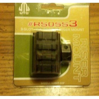UTG Low Profile Riser Mount with 3 slots  Airsoft Mounts  Sports & Outdoors