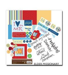 Scrapbooking kit   Perfect for making scrapbook pages for your missionary, Perfectly designed paper, Stickers Epoxy sticker and regular stickers, embellishments, Everything you need to make an awesome page for your LDS missionary, Keep the memories alive, 