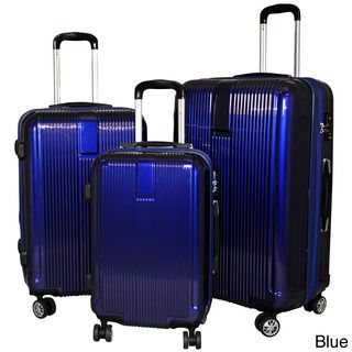 American Traveler 3 piece Hardside Lightweight Expandable Spinner Luggage Set Three piece Sets