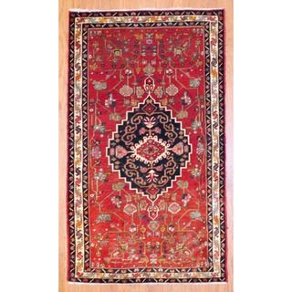 Persian Hand knotted Bakhtiari Red/ Ivory Wool Rug (4'5 x 7'7) 5x8   6x9 Rugs
