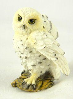 Hedwig Snowy White Owl Statues 2.5" Mini Owl Figurine Figure Open Wings   Collectible Figurines