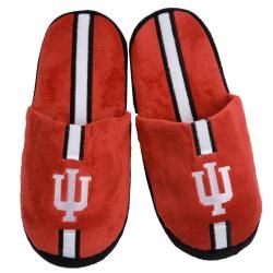 NCAA Indiana Hoosiers Striped Slide Slippers College Themed