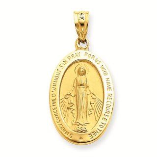 14k Miraculous Medal Pendant   Gold Jewelry Reeve and Knight Jewelry