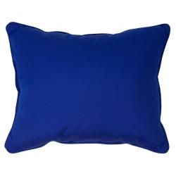 Canvas Blue Corded Indoor/ Outdoor Pillows (Set of 2) Outdoor Cushions & Pillows