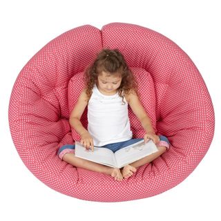 Scoop Pink Dot Futon Chair Bean & Lounge Bags