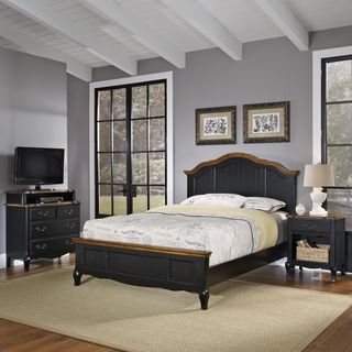The French Countryside Queen Bed, Night Stand, and Media Chest Bedroom Sets