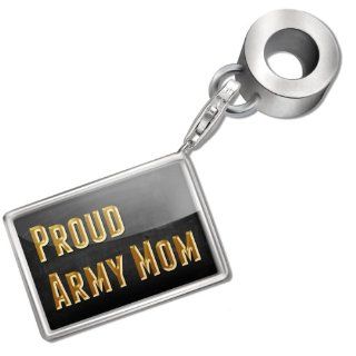 Neonblond Bead/Charm Proud Army Mom   Fits Pandora Bracelet NEONBLOND Jewelry & Accessories Jewelry