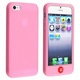 BasAcc Light Pink Silicone Case with Home Button for Apple iPhone 5 BasAcc Cases & Holders