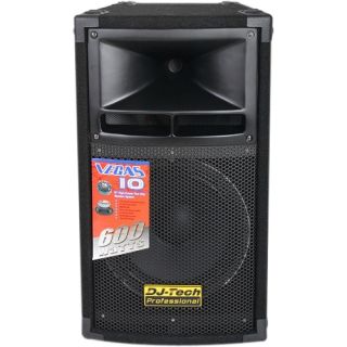 DJ Tech Vegas10 10 inch 2 Way PA Loudspeaker DJ tech Live Sound Speakers