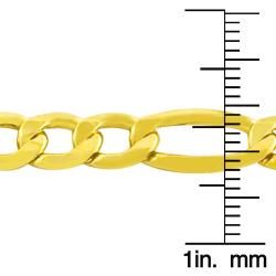 Fremada 10k Yellow Gold 24 inch Figaro Link Chain Fremada Gold Necklaces