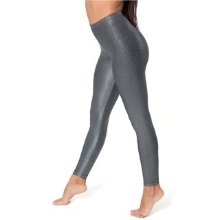 American Apparel Women's Silver/ Black Printed Shiny Leggings American Apparel Casual Pants