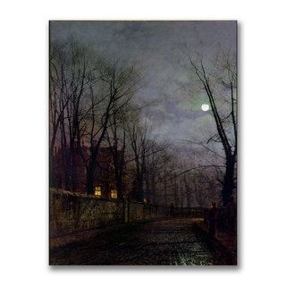 John Grimshaw 'Moonlit Street Scene II' Canvas Art Trademark Fine Art Canvas