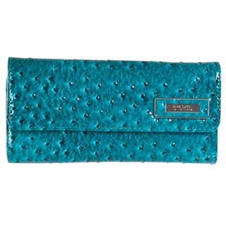 Kenneth Cole 'Reaction' Teal Coin Purse Clutch Kenneth Cole Women's Wallets