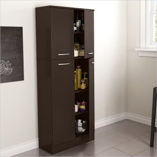 South Shore Fiesta Storage Pantry in Chocolate   7159971