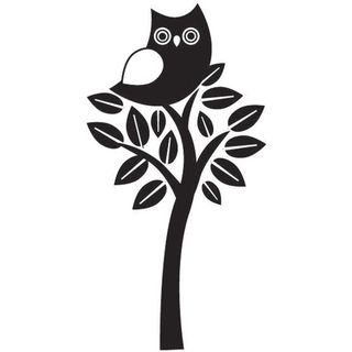 Mounted Rubber Stamp 1.5X2 Perching Owl Wood Stamps