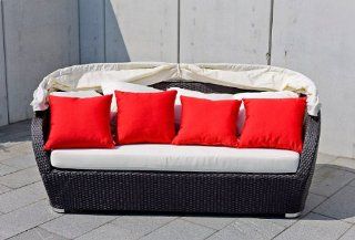 Wicker Furniture Outdoor Patio Canopy Daybed, Model SUNNY, Brown  Outdoor And Patio Furniture Sets  Patio, Lawn & Garden