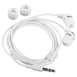 BasAcc 2 piece White In ear Stereo Earbud Set for Apple iPod BasAcc Hands free Devices