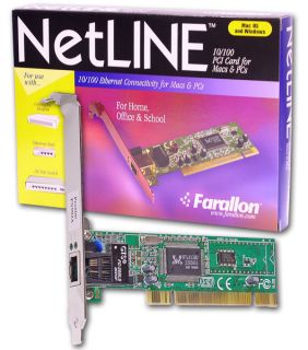 NetLINE 10/100 PCI Ethernet Network Card MAC/PC Farallon Networking Cards (NIC)