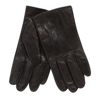 Maine New England Black touch screen leather gloves
