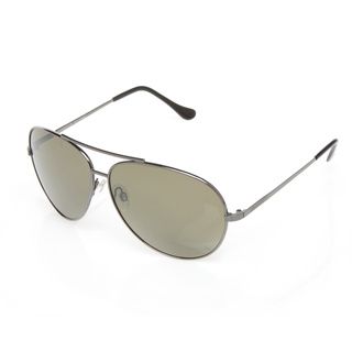 Serengeti '7508' Shiny Gunmetal Large Aviator Sunglasses Serengeti Eyewear Fashion Sunglasses
